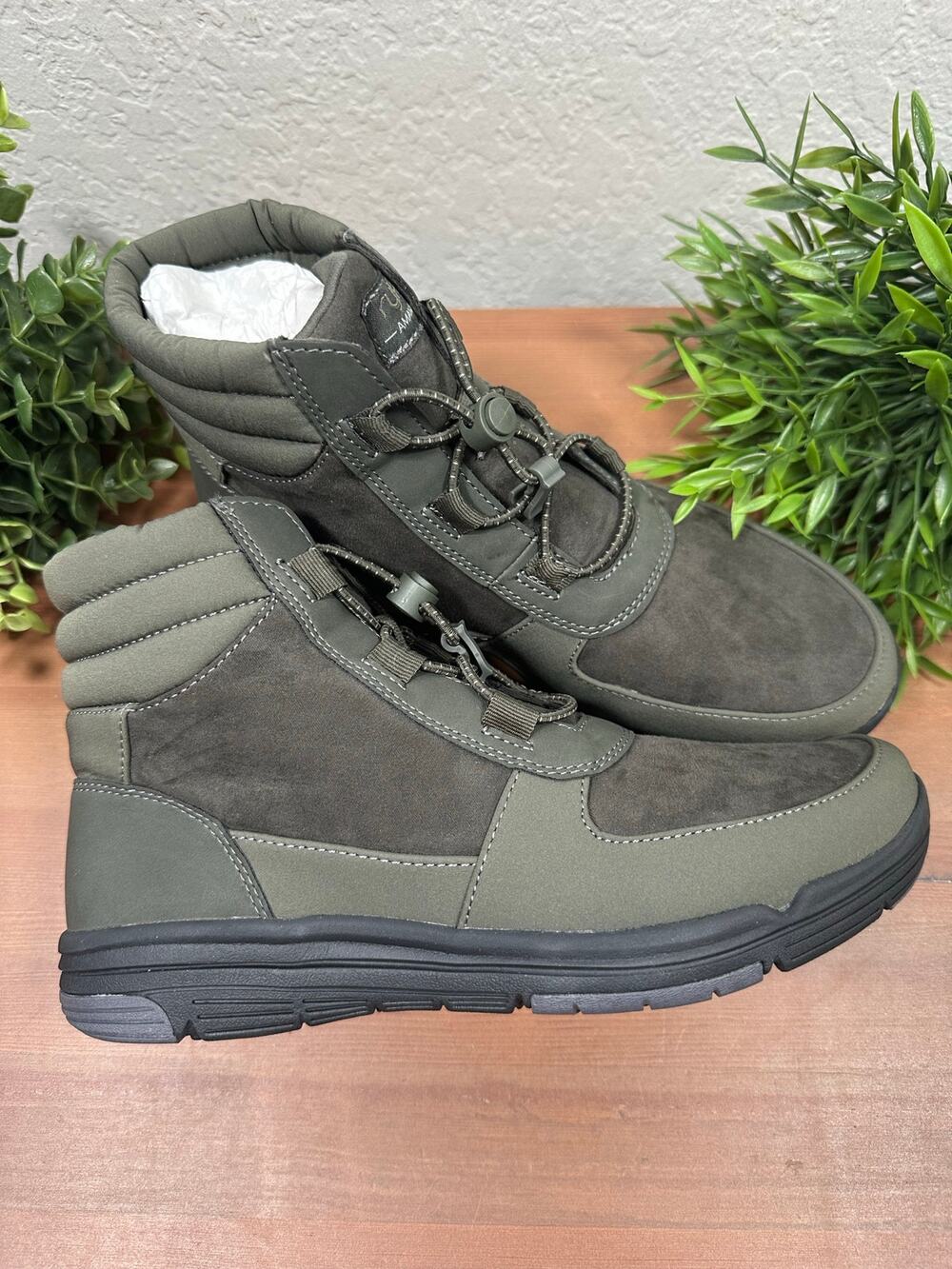 NWOT Ryka Women's Amanda Bungee Ankle Boots Green Wide Size 7.5W